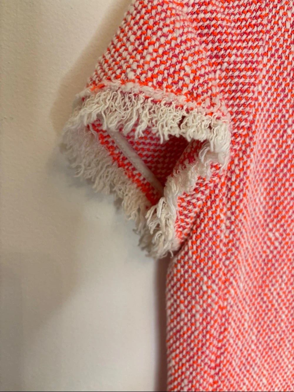 Rebecca Taylor Coral Tweed Shift Dress – Size 6 - Picture 9 of 14